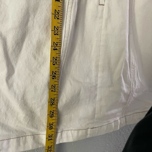 Reformation Nikki Bustier Denim Mini Dress Off White Color Size 4 Like New - Picture 7 of 7